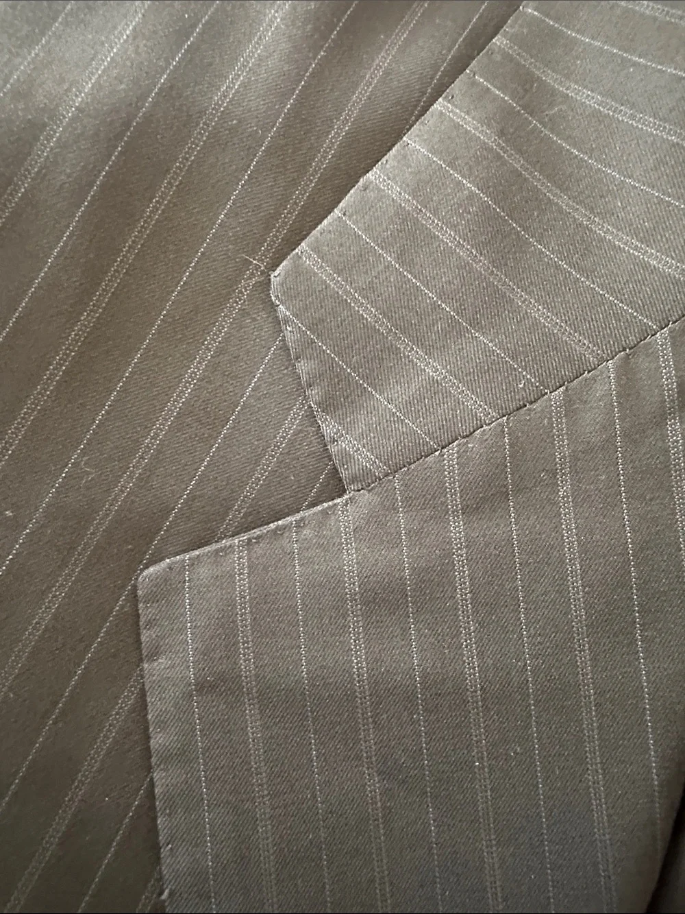 Kiton Napoli 14 Micron Charcoal Pinstripe Men’s Sports Coat Blazer Size 48 L